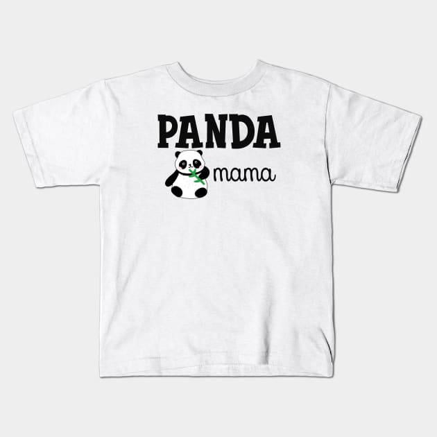 Panda Mama Kids T-Shirt by KC Happy Shop